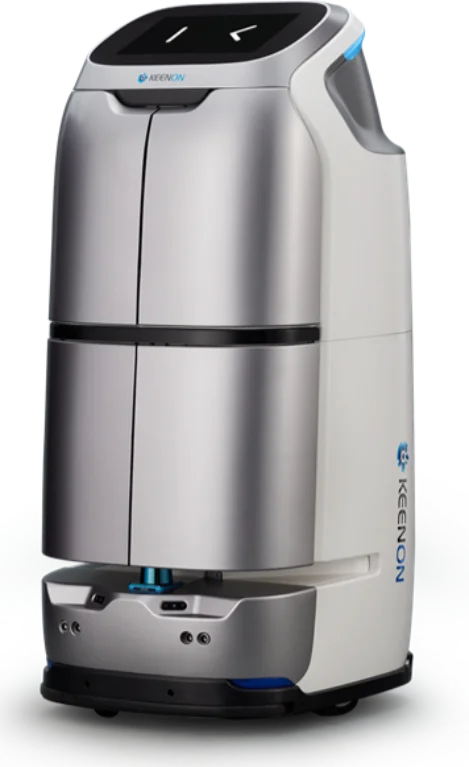 扉付きの配膳ロボット（セキュリティタイプ）